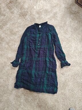 GAP Tartan Shirt in Green and Navy